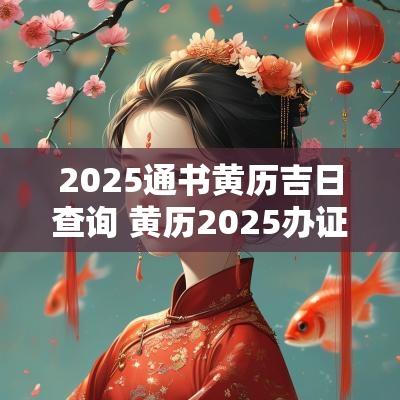 2025通书黄历吉日查询 黄历2025办证吉日查询