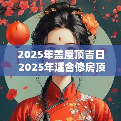 2025年盖屋顶吉日 2025年适合修房顶吉日