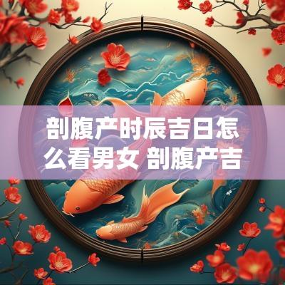 剖腹产时辰吉日怎么看男女 剖腹产吉日的判断标准是什么