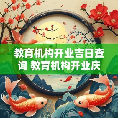 教育机构开业吉日查询 教育机构开业庆典