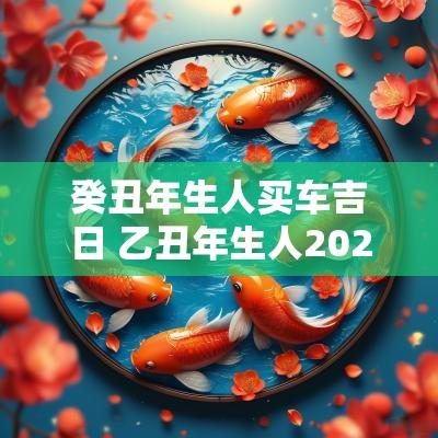 癸丑年生人买车吉日 乙丑年生人2025年买车吉日