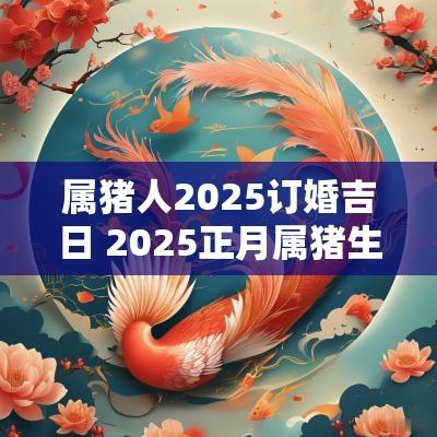属猪人2025订婚吉日 2025正月属猪生子吉日