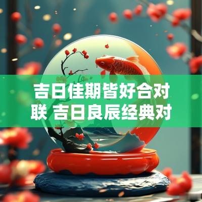 吉日佳期皆好合对联 吉日良辰经典对联