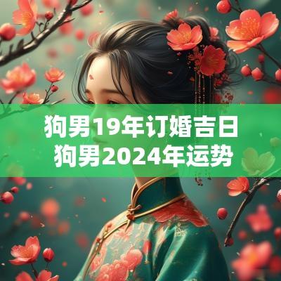 狗男19年订婚吉日 狗男2025年运势