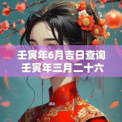 壬寅年6月吉日查询 壬寅年三月二十六日是黄道吉日么