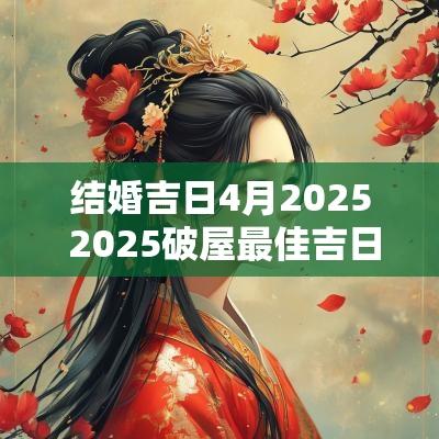 结婚吉日4月2025 2025破屋最佳吉日