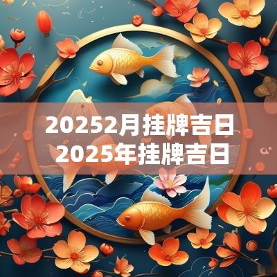 20252月挂牌吉日 2025年挂牌吉日
