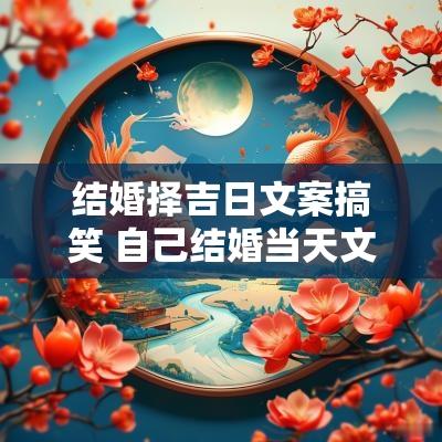 结婚择吉日文案搞笑 自己结婚当天文案搞笑