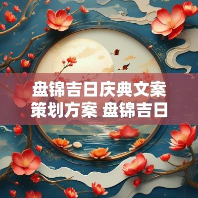 盘锦吉日庆典文案策划方案 盘锦吉日庆典策划公司