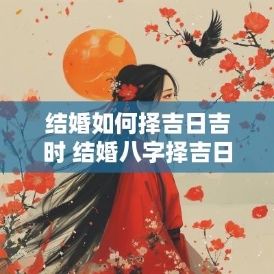 结婚如何择吉日吉时 结婚八字择吉日的正确方法