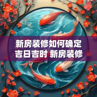 新房装修如何确定吉日吉时 新房装修怎么选择时间