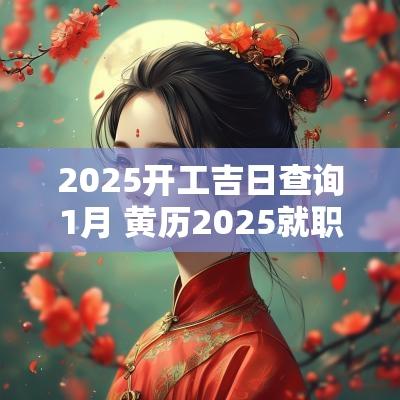 2025开工吉日查询1月 黄历2025就职吉日查询
