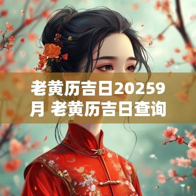 老黄历吉日20259月 老黄历吉日查询2025年7月份