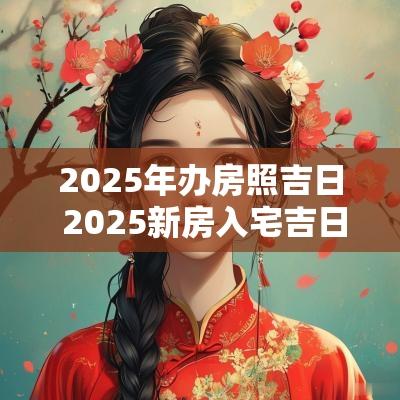 2025年办房照吉日 2025新房入宅吉日表
