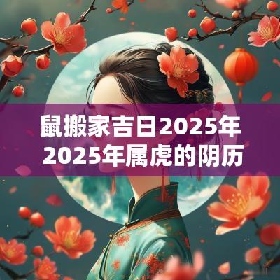 鼠搬家吉日2025年 2025年属虎的阴历2月初八搬家好吗