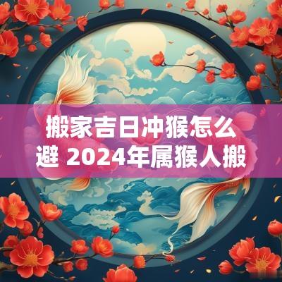 搬家吉日冲猴怎么避 2025年属猴人搬家吉日