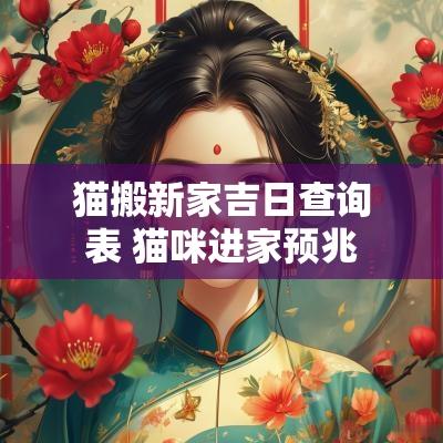 猫搬新家吉日查询表 猫咪进家预兆