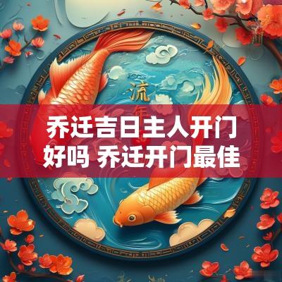 乔迁吉日主人开门好吗 乔迁开门最佳时间几点