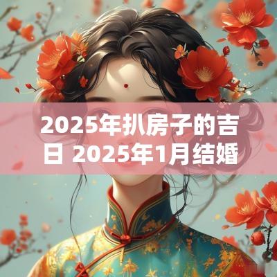 2025年扒房子的吉日 2025年1月结婚吉日