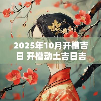 2025年10月开槽吉日 开槽动土吉日吉时