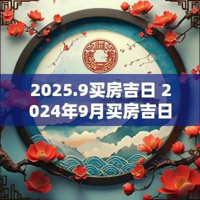 2025.9买房吉日 2025年9月买房吉日一览表