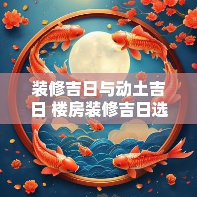 装修吉日与动土吉日 楼房装修吉日选动土还是起基