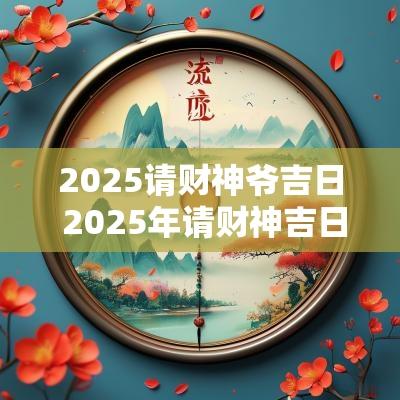 2025请财神爷吉日 2025年请财神吉日