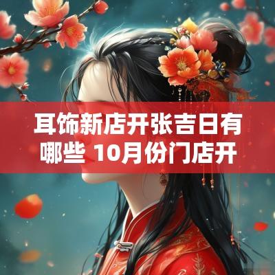 耳饰新店开张吉日有哪些 10月份门店开业黄道吉日查询表