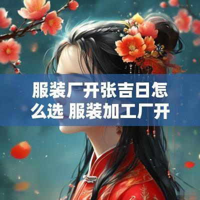 服装厂开张吉日怎么选 服装加工厂开工吉日一览表