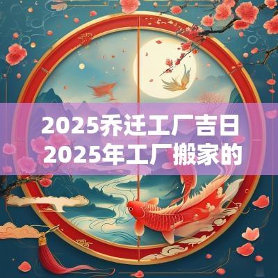 2025乔迁工厂吉日 2025年工厂搬家的吉日