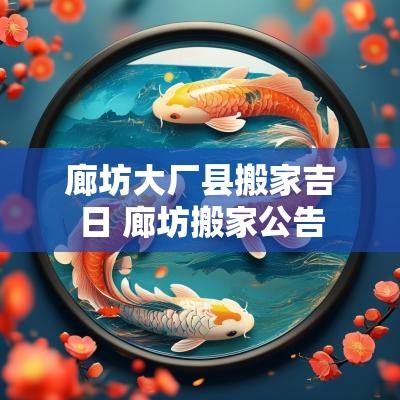 廊坊大厂县搬家吉日 廊坊搬家公告 廊坊大厂县搬家吉日 廊坊搬家公告