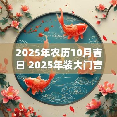 2025年农历10月吉日 2025年装大门吉日查询