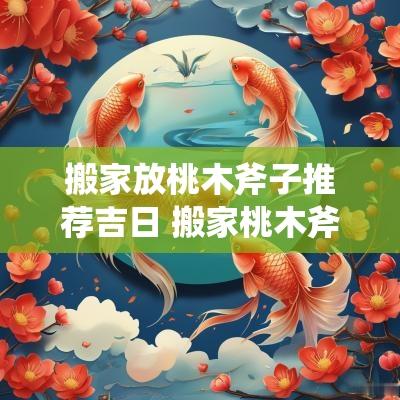 搬家放桃木斧子推荐吉日 搬家桃木斧放哪里好