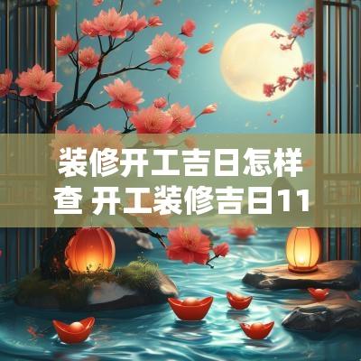 装修开工吉日怎样查 开工装修吉日11月