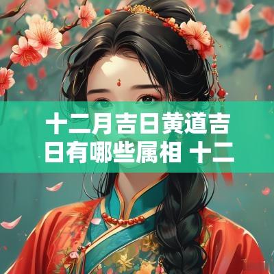 十二月吉日黄道吉日有哪些属相 十二月黄道吉日的意思