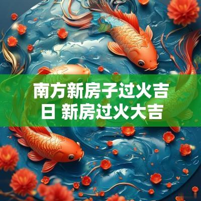 南方新房子过火吉日 新房过火大吉