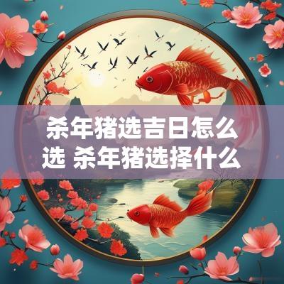 杀年猪选吉日怎么选 杀年猪选择什么日子比较好