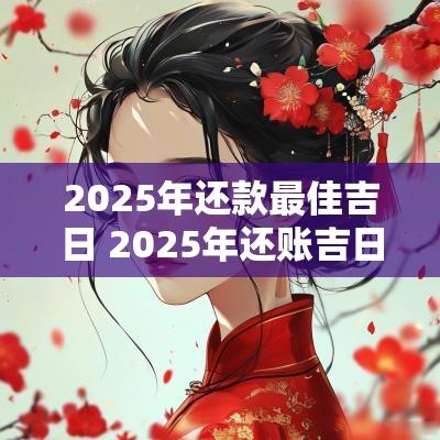 2025年还款最佳吉日 2025年还账吉日