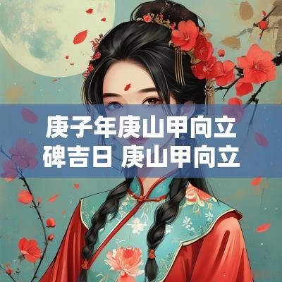 庚子年庚山甲向立碑吉日 庚山甲向立碑吉日吉时 庚子年庚山甲向立碑吉日 庚山甲向立碑吉日吉时