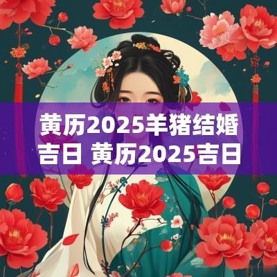 黄历2025羊猪结婚吉日 黄历2025吉日登记结婚