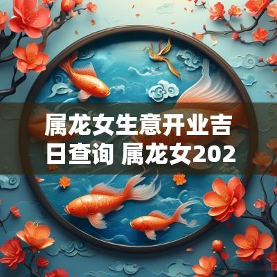 属龙女生意开业吉日查询 属龙女2025结婚吉日