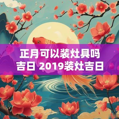 正月可以装灶具吗吉日 2019装灶吉日