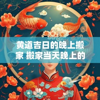 黄道吉日的晚上搬家 搬家当天晚上的事宜
