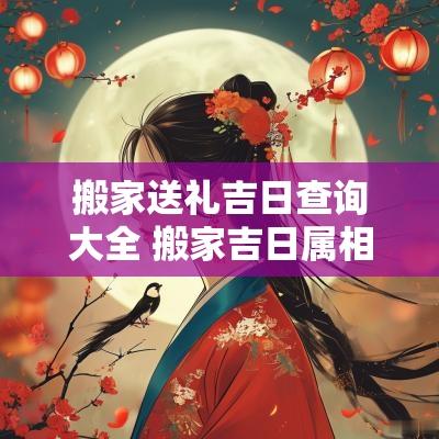 搬家送礼吉日查询大全 搬家吉日属相查询