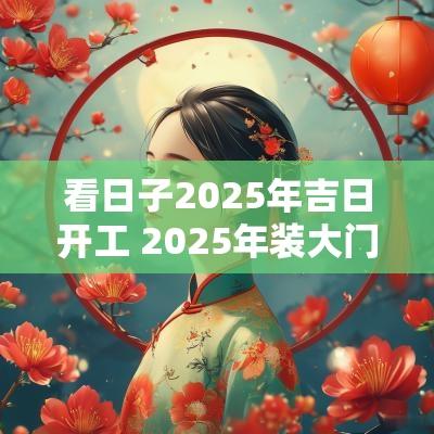 看日子2025年吉日开工 2025年装大门吉日查询
