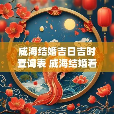 威海结婚吉日吉时查询表 威海结婚看风水择吉日