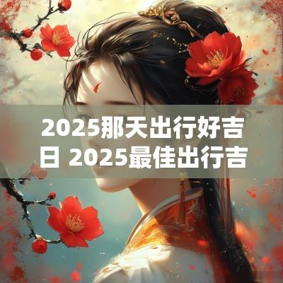 2025那天出行好吉日 2025最佳出行吉日查询