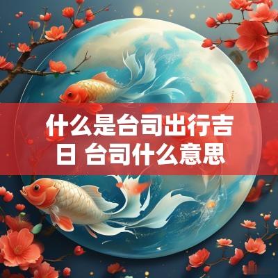 什么是台司出行吉日 台司什么意思