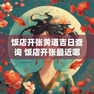 饭店开张黄道吉日查询 饭店开张最近哪几天是黄道吉日