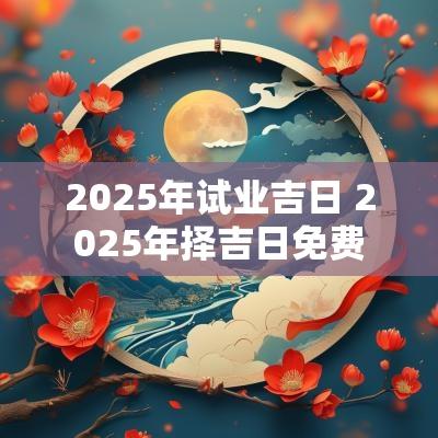 2025年试业吉日 2025年择吉日免费